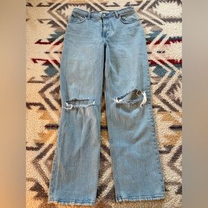 Abercrombie & Fitch Curve Love Straight Jeans